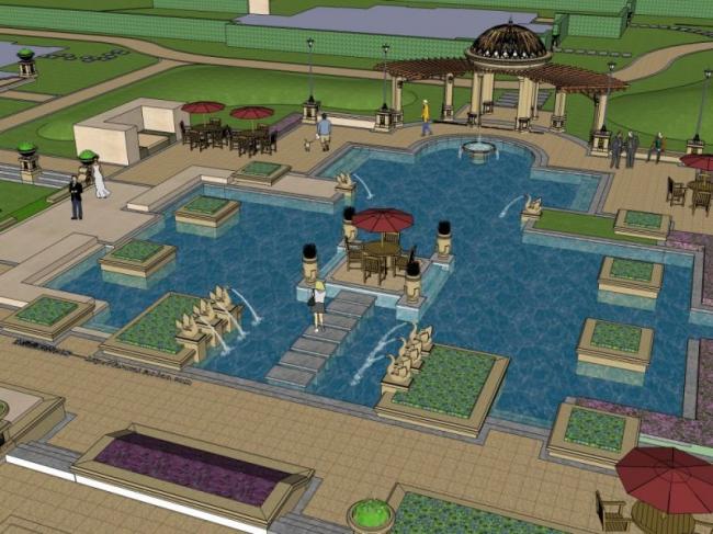 SketchUp Landscape Models: Community, Residential, and Classical Designs