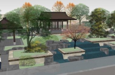 Chinese-Style Courtyard Landscape Model in SketchUp-BIM WORLD