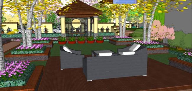SketchUp Landscape Models: Community, Residential, Mediterranean, and Classical Styles