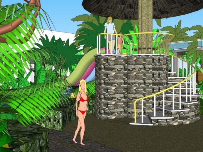 Modern Leisure Landscape Design | SketchUp 3D Model