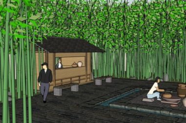 SketchUp Landscape Models: Chinese-Style Courtyard and Garden Design Ideas-BIM WORLD