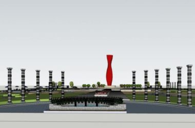 Modern Square Landscape Design in SketchUp-BIM WORLD
