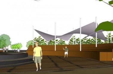 Modern Square Landscape Design in SketchUp-BIM WORLD