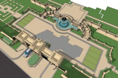 Classical Square Landscape Design in SketchUp-BIM WORLD