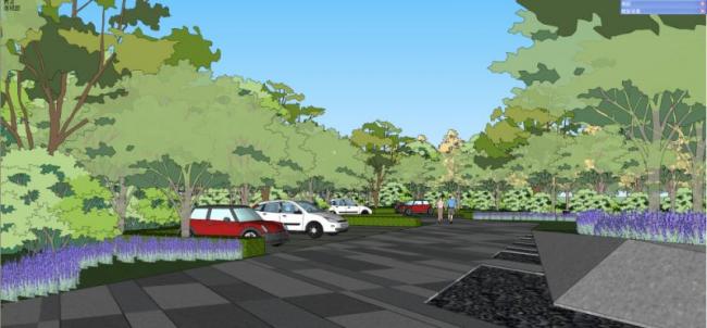 SketchUp Landscape Models: Sales Office, Residential, and Modern Designs