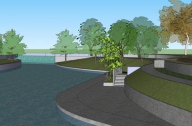 Modern Waterfront Landscape Design in SketchUp-BIM WORLD