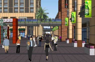 Modern Commercial Landscape Design in SketchUp-BIM WORLD