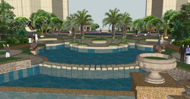 SketchUp Landscape Designs: Community, Residential, European, and Classical Styles