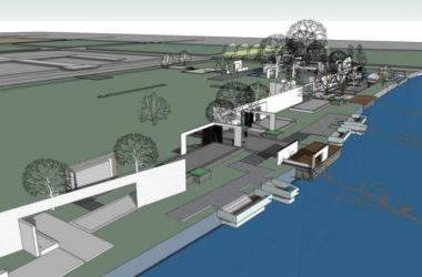 Modern Waterfront Landscape Design in SketchUp-BIM WORLD