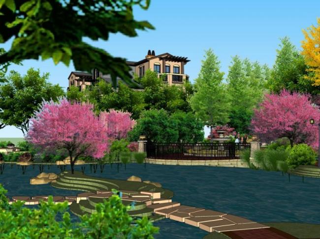 SketchUp Landscape Design: Villa, Residential, and Classic Styles