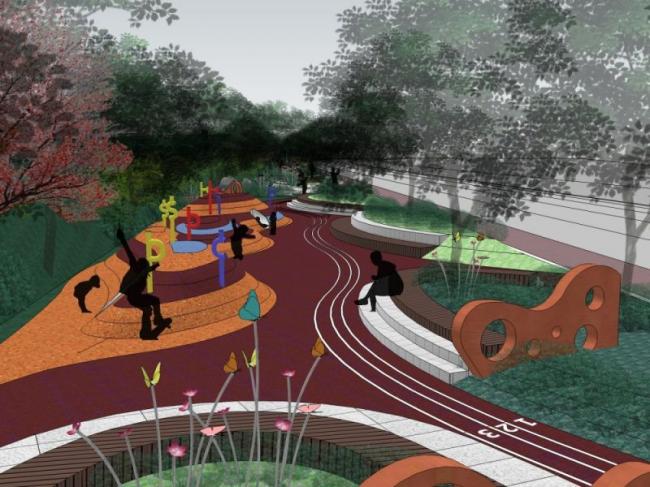 SketchUp Landscape Design | Modern Roadways, Street Parks, and Urban Greenspaces