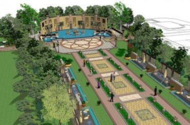 Classical Square Landscape Model in SketchUp-BIM WORLD