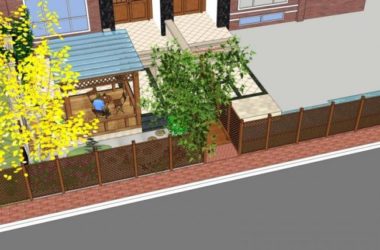 Classical Courtyard Landscape Design in SketchUp-BIM WORLD