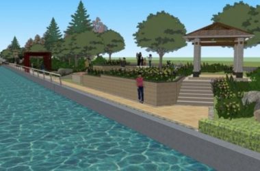 Modern Waterfront Landscape Design in SketchUp-BIM WORLD