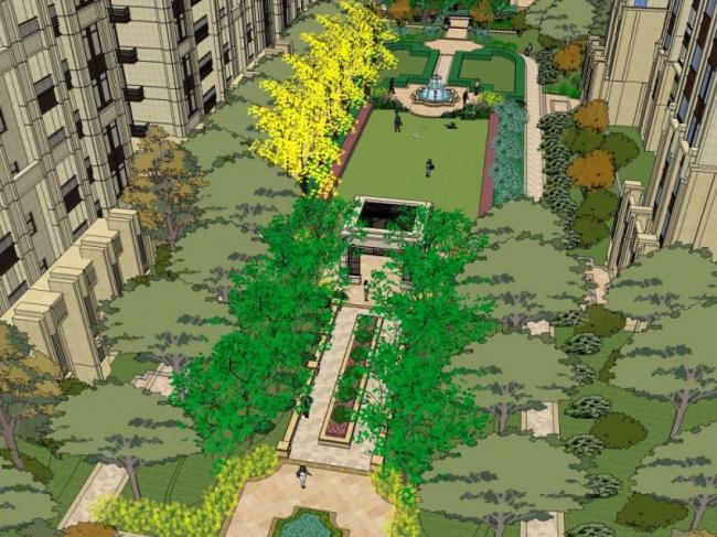 SketchUp Landscape Models: Community, Residential, and Classic Styles