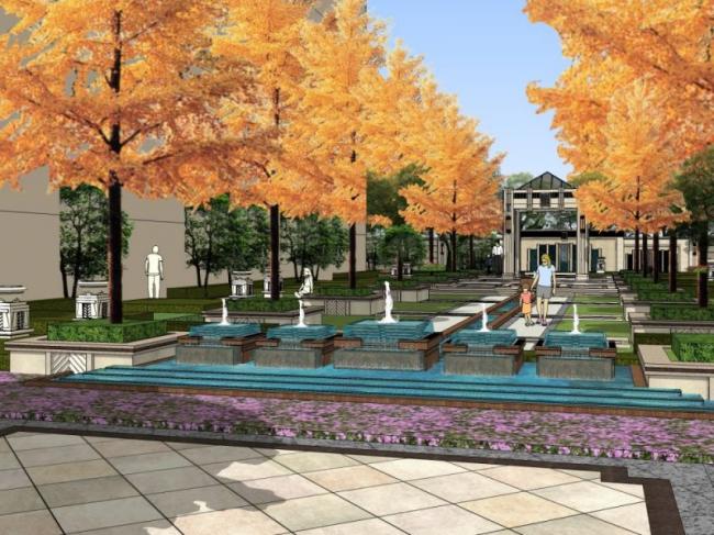 SketchUp Landscape Models: Community, Residential, and Classic Styles
