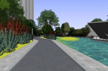 Modern Waterfront Landscape Design in SketchUp-BIM WORLD
