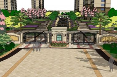 SketchUp Landscape Models: Community, Residential, and Classical Styles-BIM WORLD