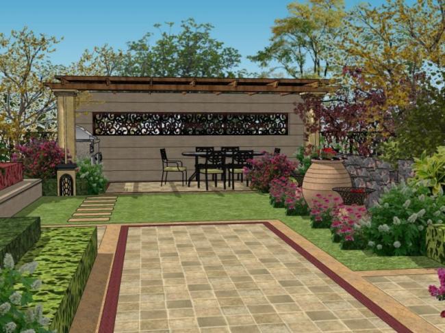 SketchUp Landscape Models: Community, Residential, and Classical Styles