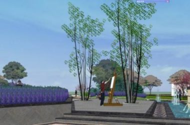 Modern Park Landscape Design in SketchUp-BIM WORLD