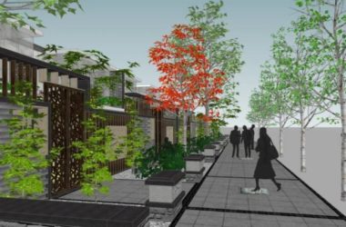 Modern Chinese Villa Courtyard Landscape Model in SketchUp-BIM WORLD