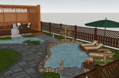SketchUp Landscape Model: Chinese-Style Villa Courtyard Design-BIM WORLD