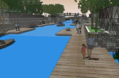 Modern Riverside and Waterfront Landscape Model in SketchUp-BIM WORLD