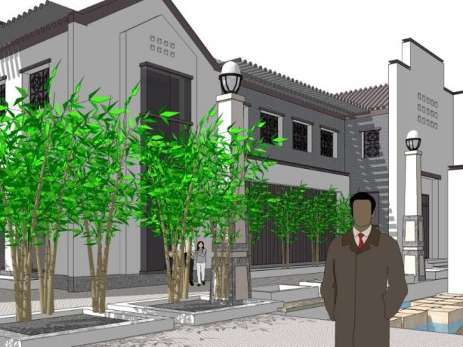 SketchUp Business Model: Designing a Modern Multi-Story Chinese Style Club