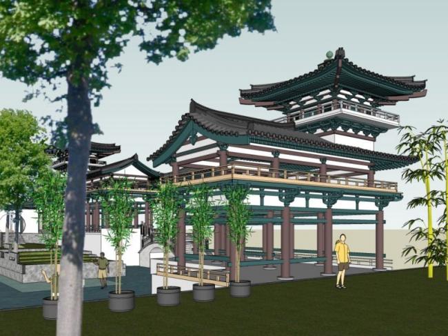 SketchUp Landscape Models: Parks, Gardens, and Traditional Chinese Style Designs