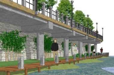 Modern Waterfront Landscape Design | SketchUp 3D Model-BIM WORLD