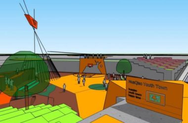 Modern Square Landscape Design in SketchUp-BIM WORLD