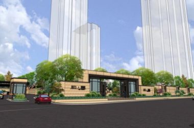 Modern Entrance Landscape Design in SketchUp-BIM WORLD