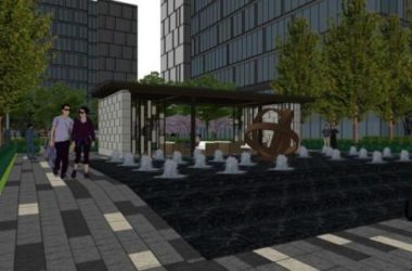 SketchUp Landscape Design: Modern Industrial Park and Office Outdoor Spaces-BIM WORLD