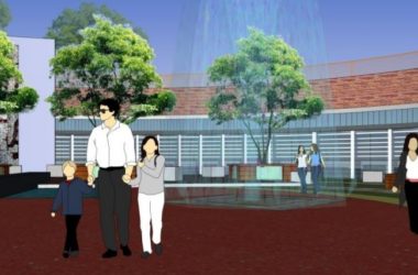 Modern Square Landscape Design in SketchUp-BIM WORLD