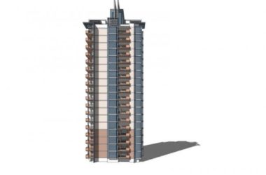 Modern High-Rise Residential Buildings | SketchUp Architectural Model-BIM WORLD