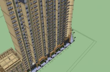 Modern High-Rise Residential Buildings | SketchUp Architectural Model-BIM WORLD
