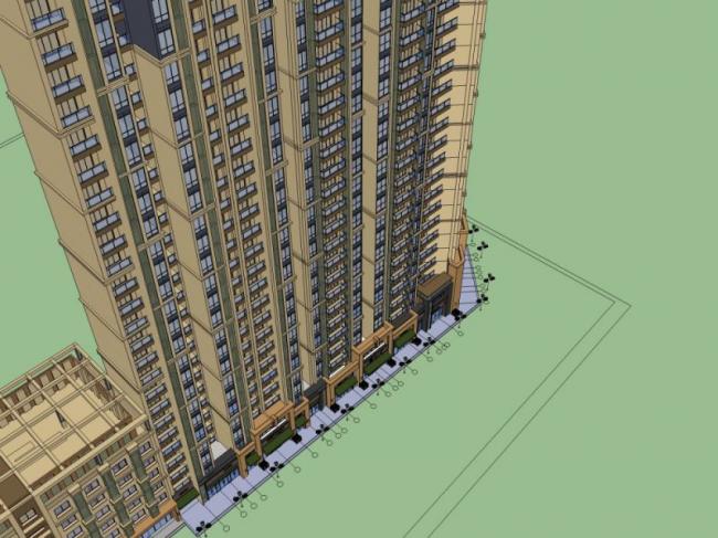 Modern High-Rise Residential Buildings | SketchUp Architectural Model