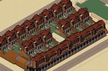 SketchUp Residential Model: Multi-Story Classical Row House-BIM WORLD