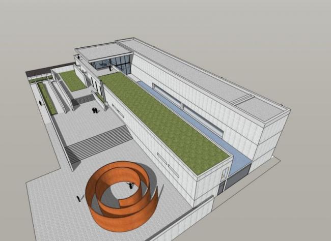 SketchUp Model of the Pulitzer Foundation Art Museum by Tadao Ando: A Modern Multi-Story Cultural Landmark