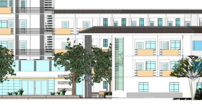 Modern Multi-Story Office Model in SketchUp