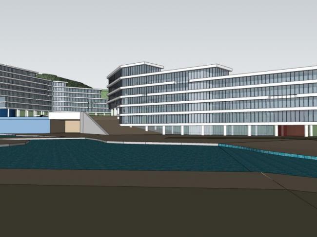 SketchUp Landscape Models: Scenic Areas, Pedestrian Streets, Office Spaces, and Modern Designs