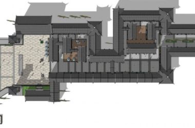 SketchUp Business Model: Multi-Story Commercial Street in Modern Chinese Style-BIM WORLD