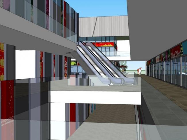 SketchUp Business Model: Modern Multi-Story Business Center Design