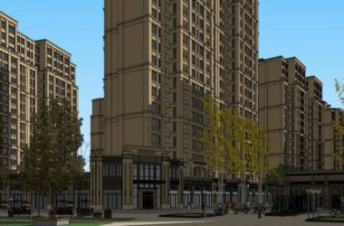 SketchUp Model: Classical High-Rise Residential Building with Ground Floor Commercial Space-BIM WORLD