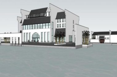 SketchUp Business Model: Multi-Story Club with Modern Chinese Design-BIM WORLD