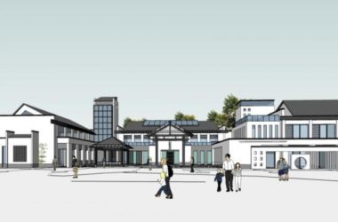 SketchUp Business Model: Modern Chinese-Style Low-Rise Clubhouse Design-BIM WORLD
