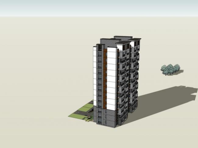 Modern High-Rise Residential Buildings | SketchUp Residential Models
