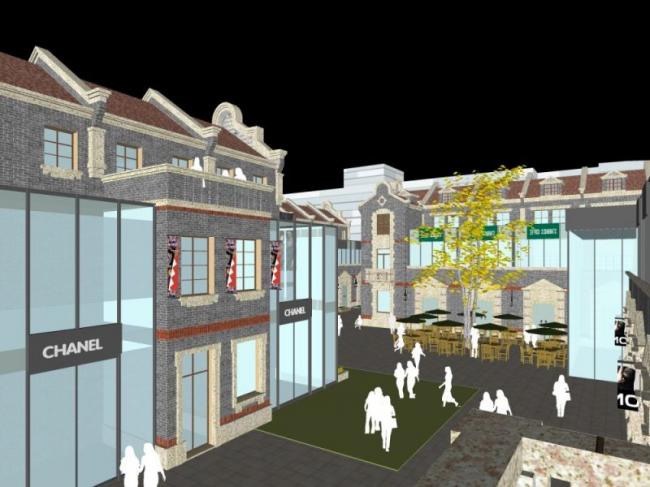 SketchUp Business Model: Designing a Modern Multi-Story Commercial Street