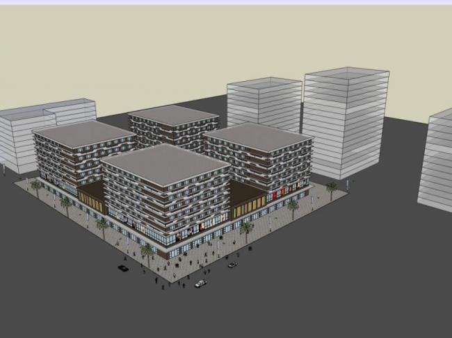 SketchUp Business Model: Designing a Modern Multi-Story Commercial Building