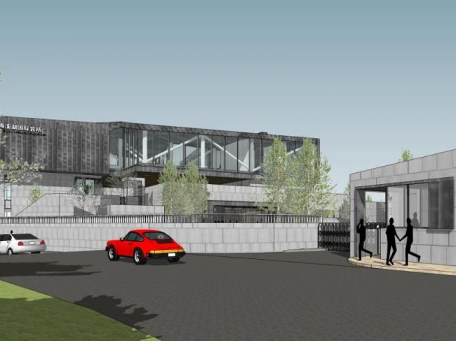 SketchUp Business Model: Designing a Modern Multi-Story Clubhouse